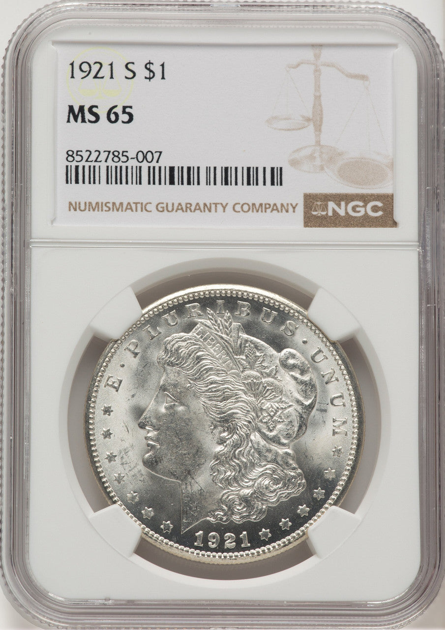 1921-S Morgan Dollar NGC MS65 (774721007)