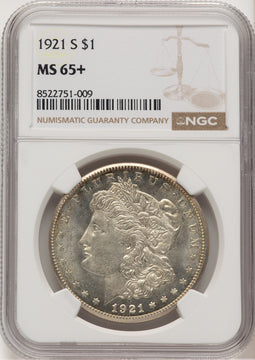 1921-S Morgan Dollar NGC MS65+ (775996009)