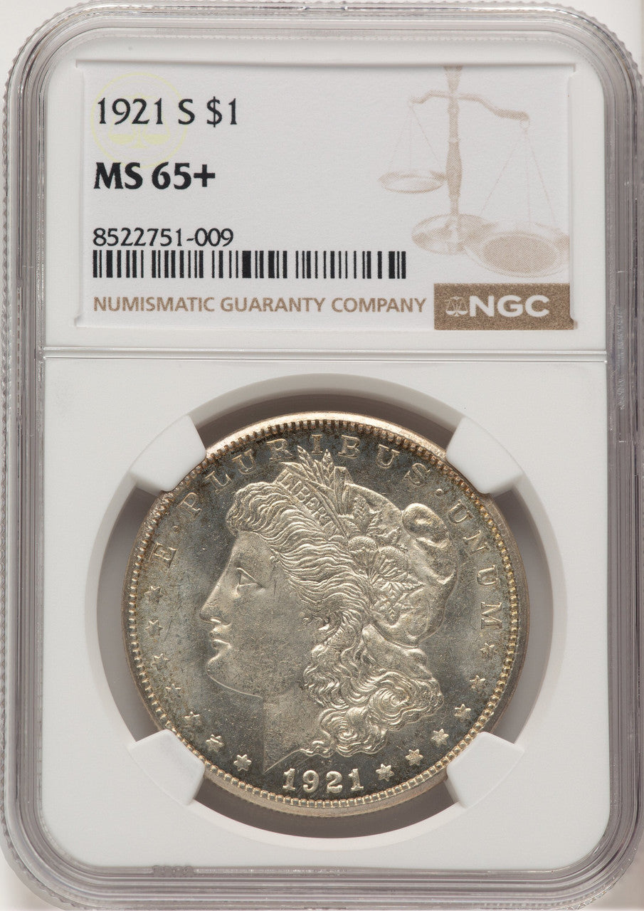 1921-S Morgan Dollar NGC MS65+ (775996009)