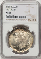 1921 Peace Dollar NGC MS65 (774721046)