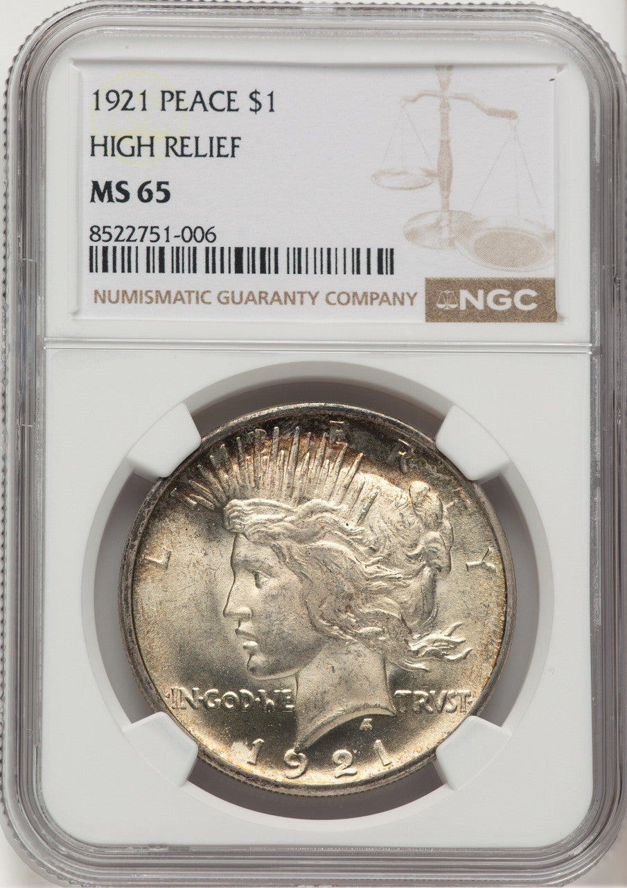 1921 Peace Dollar NGC MS65 (774721046)