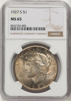 1927-S Peace Dollar NGC MS65 (776661036)