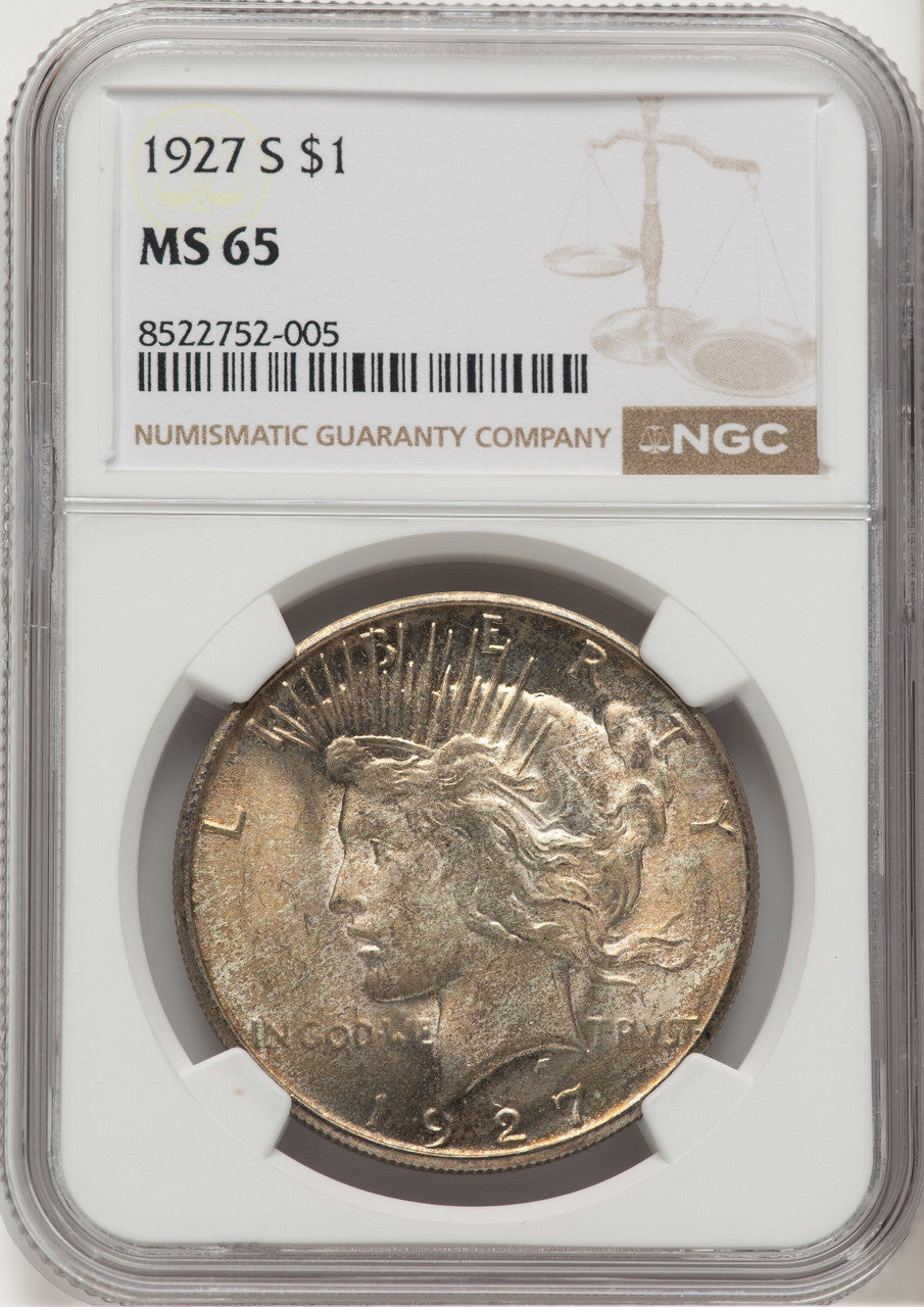 1927-S Peace Dollar NGC MS65 (776661036)