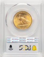 1908 $10 MOTTO CAC Indian Eagle PCGS MS64+