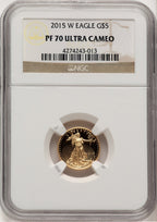 2015-W Gold American Eagle 4-Coin Set NGC PF70