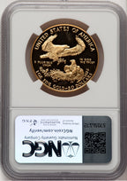 1988-W $50 One-Ounce Gold Eagle Brown Label NGC PF70 (521154019)
