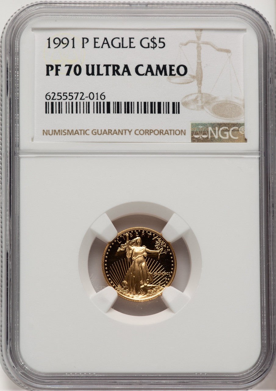 1991 Gold American Eagle 4-Coin Set NGC PF70