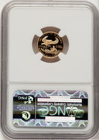 1997-W Gold American Eagle 4-Coin Set Brown Label NGC PF70