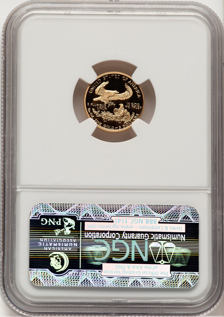 1997-W Gold American Eagle 4-Coin Set Brown Label NGC PF70