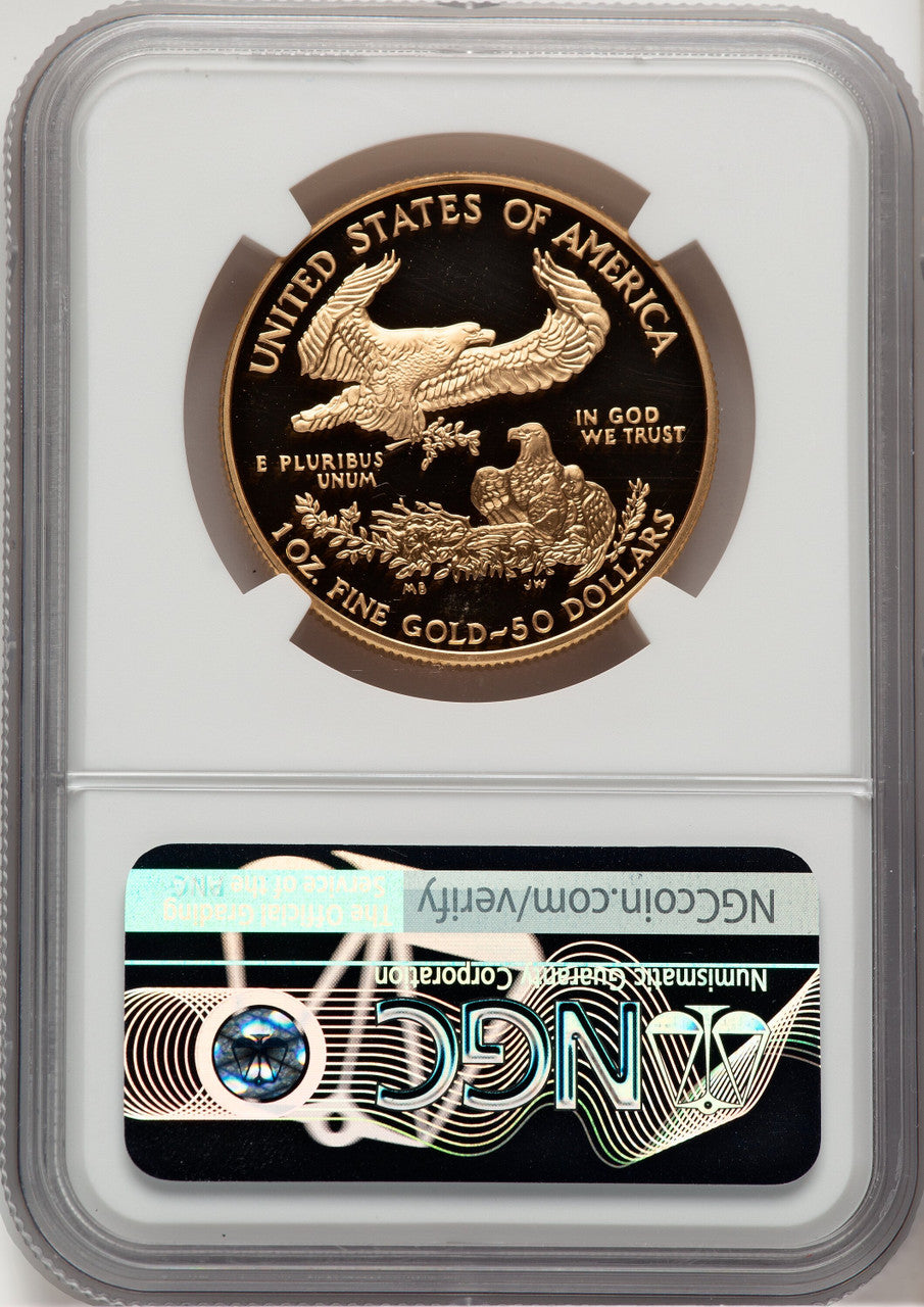 2005-W $50 One-Ounce Gold Eagle NGC PF70