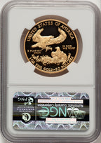 2011-W $50 One-Ounce Gold Eagle 25th Anniversary First Strike ER Blue NGC PF70 (521154004)