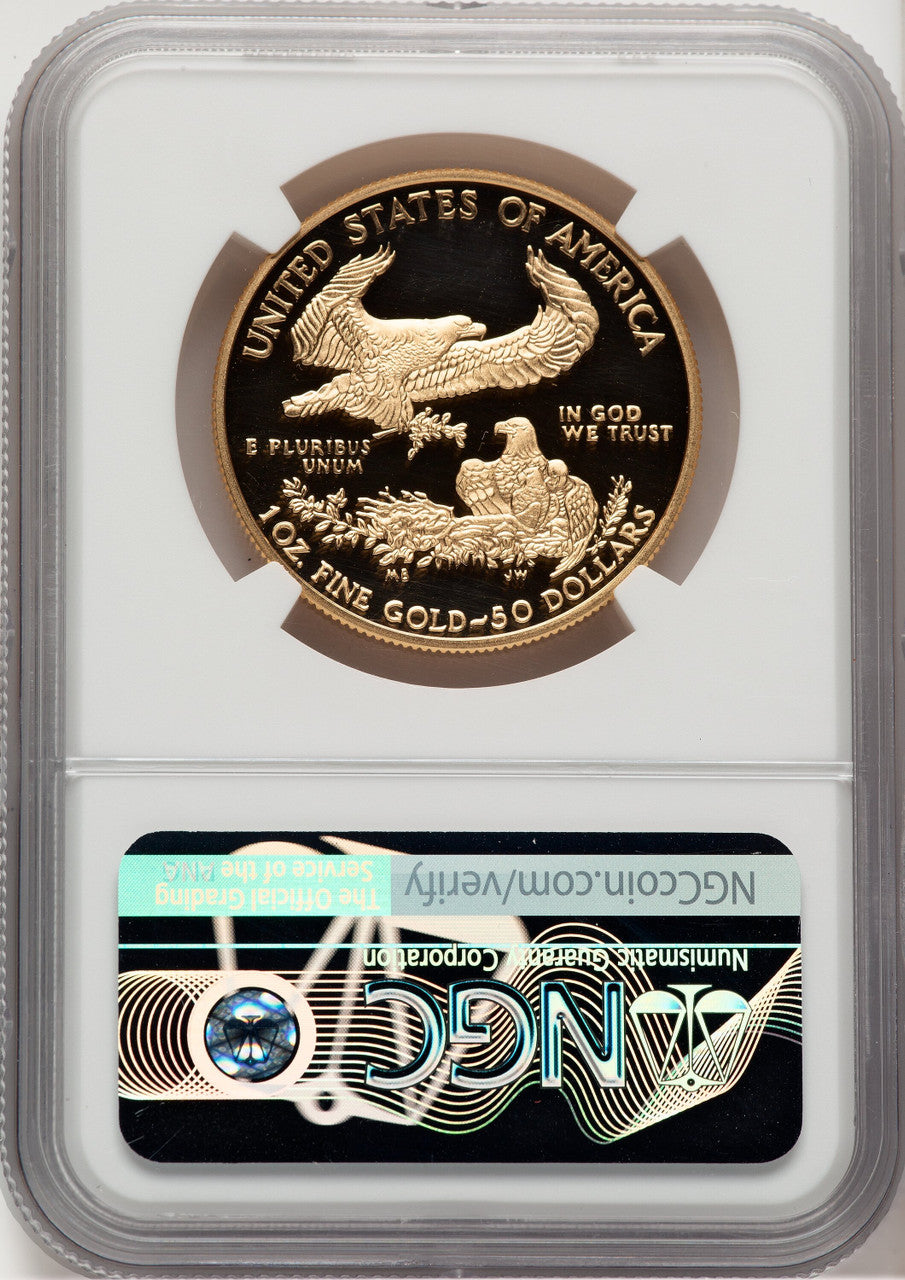 2019-W $50 One-Ounce Gold Eagle First Strike Mike Castle NGC PF70