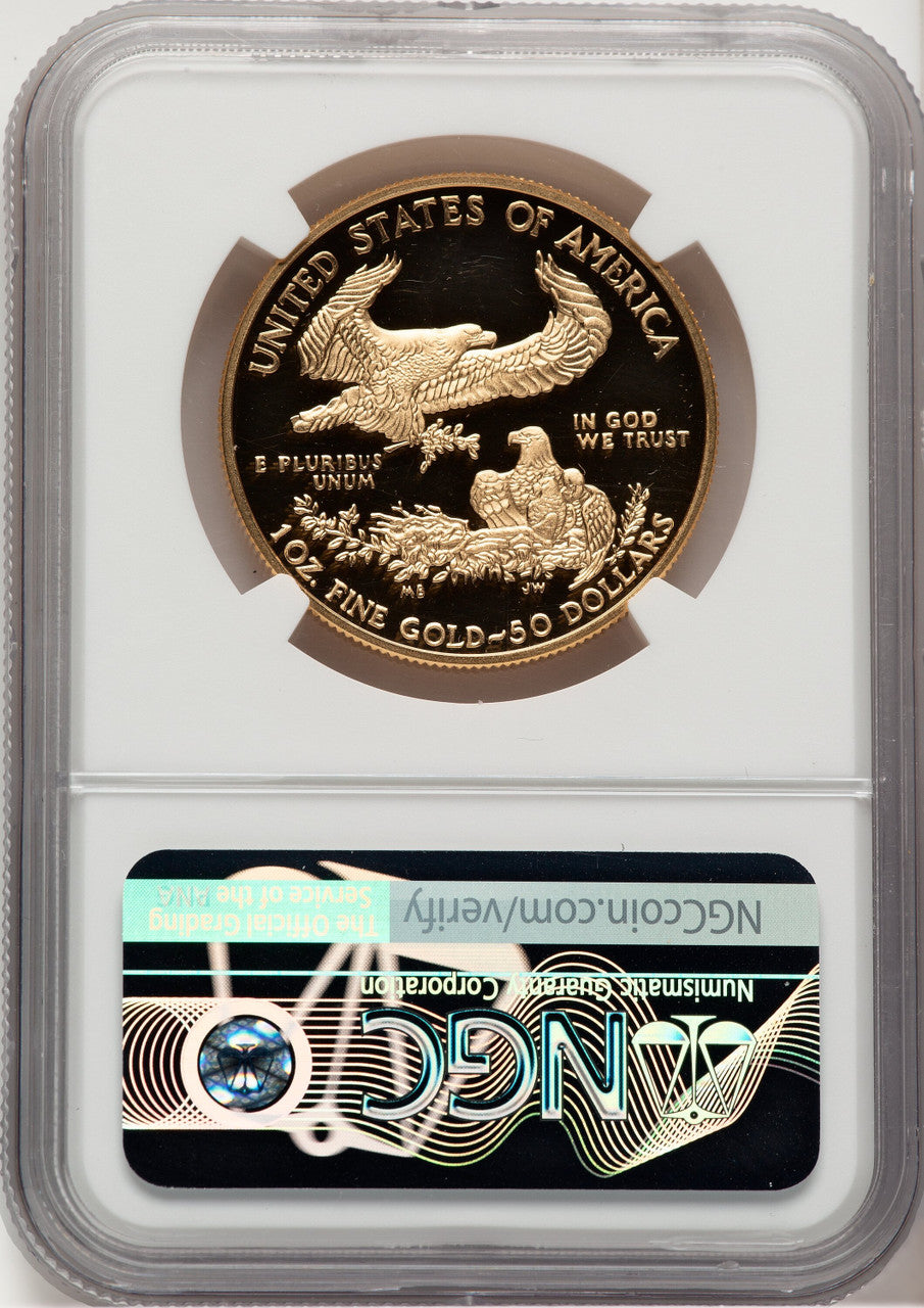2019-W $50 One-Ounce Gold Eagle Mike Castle NGC PF70 (521152011)