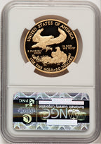 2010-W $50 One-Ounce Gold Eagle First Strike ER Blue NGC PF70 (521154005)