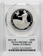 2011-W $100 One-Ounce Platinum Eagle David Hall David Hall PCGS PR70