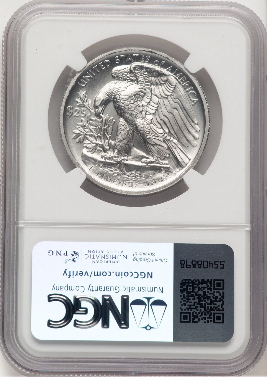 2023-W Palladium Eagle 1 oz Burnished ER Blue NGC MS70