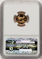 1999-W Gold American Eagle 4-Coin Set Brown Label NGC PF70