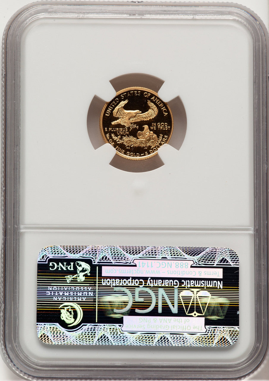 1999-W Gold American Eagle 4-Coin Set Brown Label NGC PF70