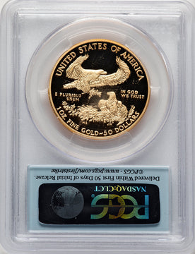 2012-W $50 One-Ounce Gold Eagle First Strike FS Flag PCGS PR70