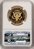 2014-W 50C Kennedy Gold 50th Anniversary FDI - Denver Proof Kennedy Half Dollar NGC PR70