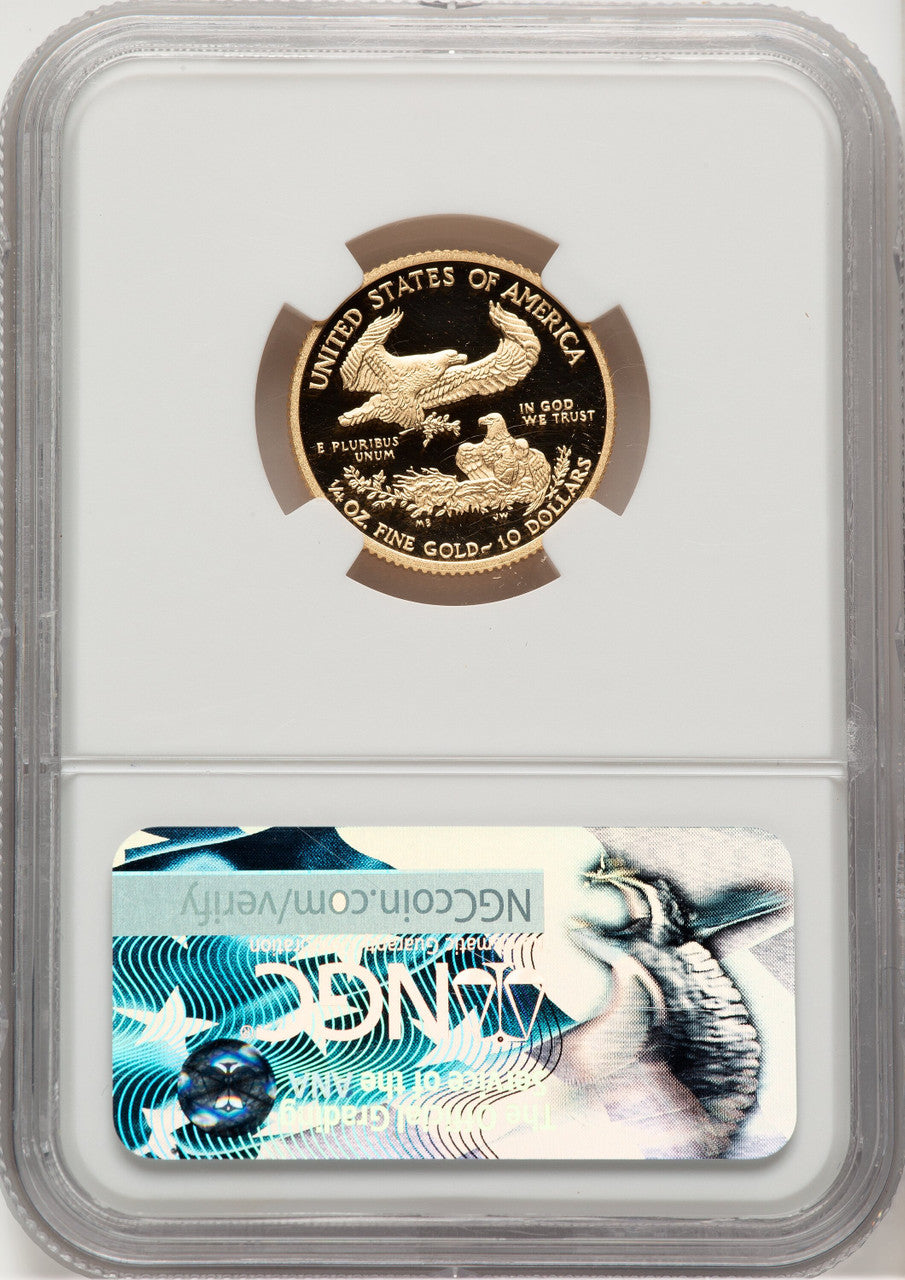 2017-W $10 Quarter-Ounce Gold Eagle NGC PF70 Ed Moy