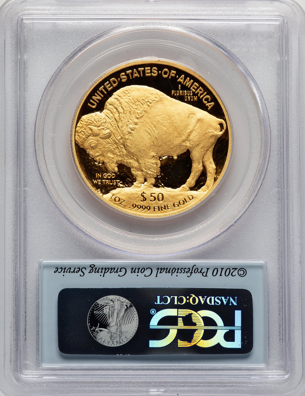 2011-W $50 One-Ounce Gold Buffalo Bison Label PCGS PR70 (777277001)
