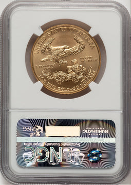 2015-W $50 One-Ounce Gold Eagle NGC MS70 (777444036)