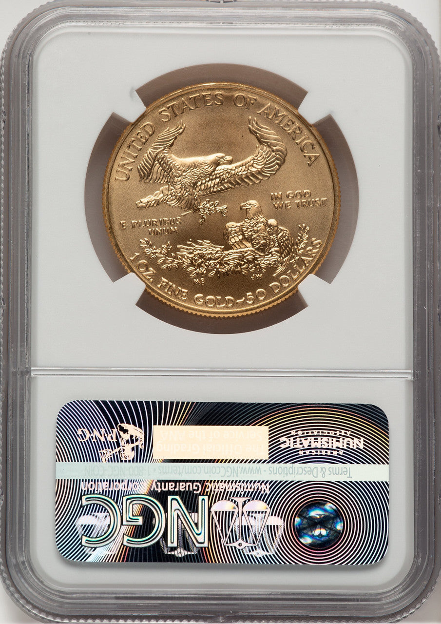 2015-W $50 One-Ounce Gold Eagle NGC MS70 (777444036)
