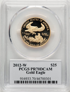 2012-W $25 Half-Ounce Gold Eagle David Hal David Hall PCGS PR70
