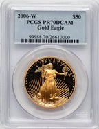 2006-W $50 One-Ounce Gold Eagle Blue Gradient PCGS PR70 (521134025)