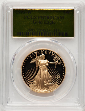 1995-W $50 One-Ounce Gold Eagle Gold Foil PCGS PR70