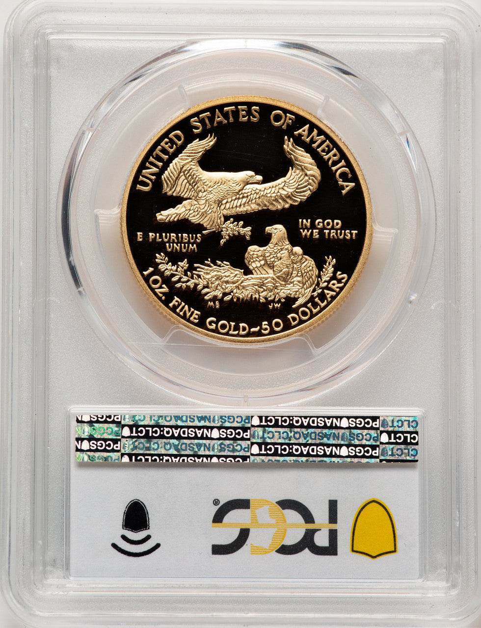2013-W $50 One-Ounce Gold Eagle Blue Gradient PCGS PR70 (521134036)