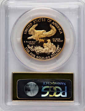 2015-W One-Ounce Gold Eagle First Day West Point Strike Gold Foil PCGS PR70