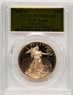 2018-W $50 One Ounce Gold Eagle First Strike FS Gold Foil PCGS PR70