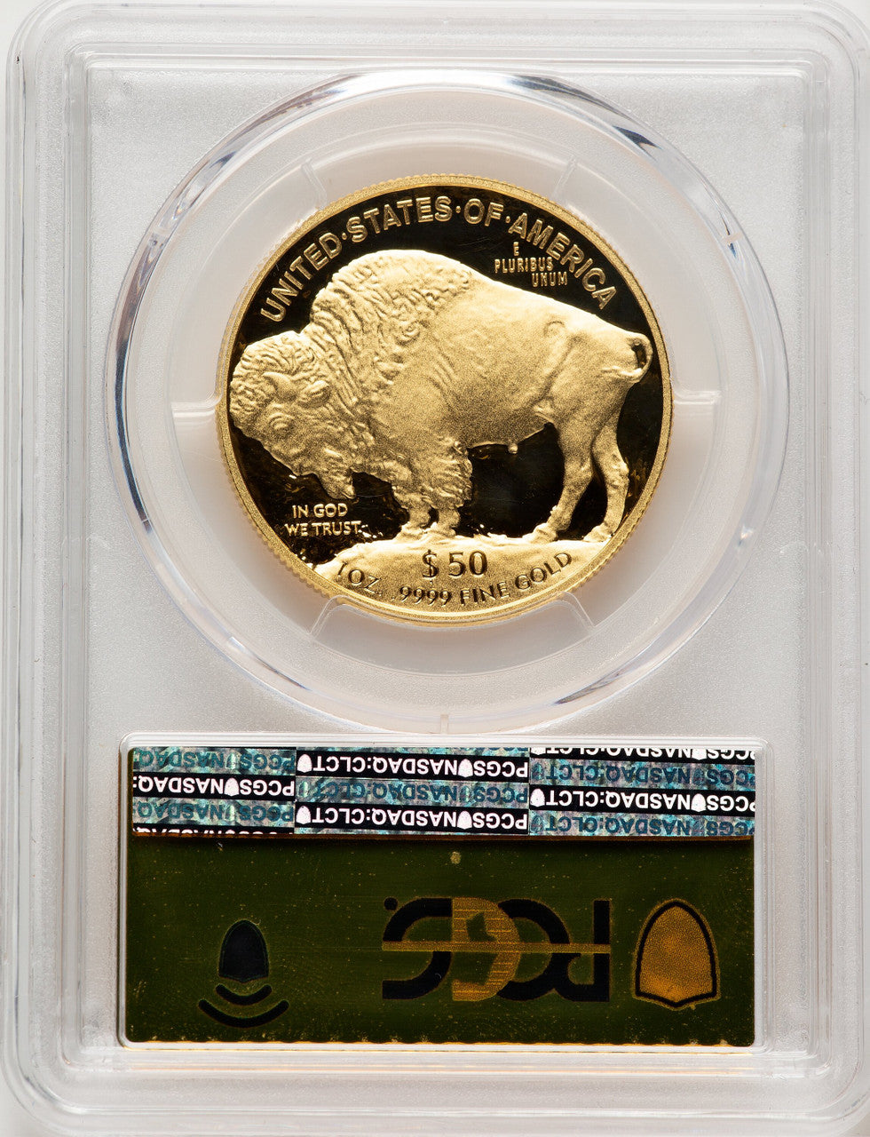 2017-W G$50 Buffalo FDI Gold Foil PCGS PR70