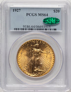 1927 $20 CAC Saint-Gaudens Double Eagle PCGS MS64 (778032049)