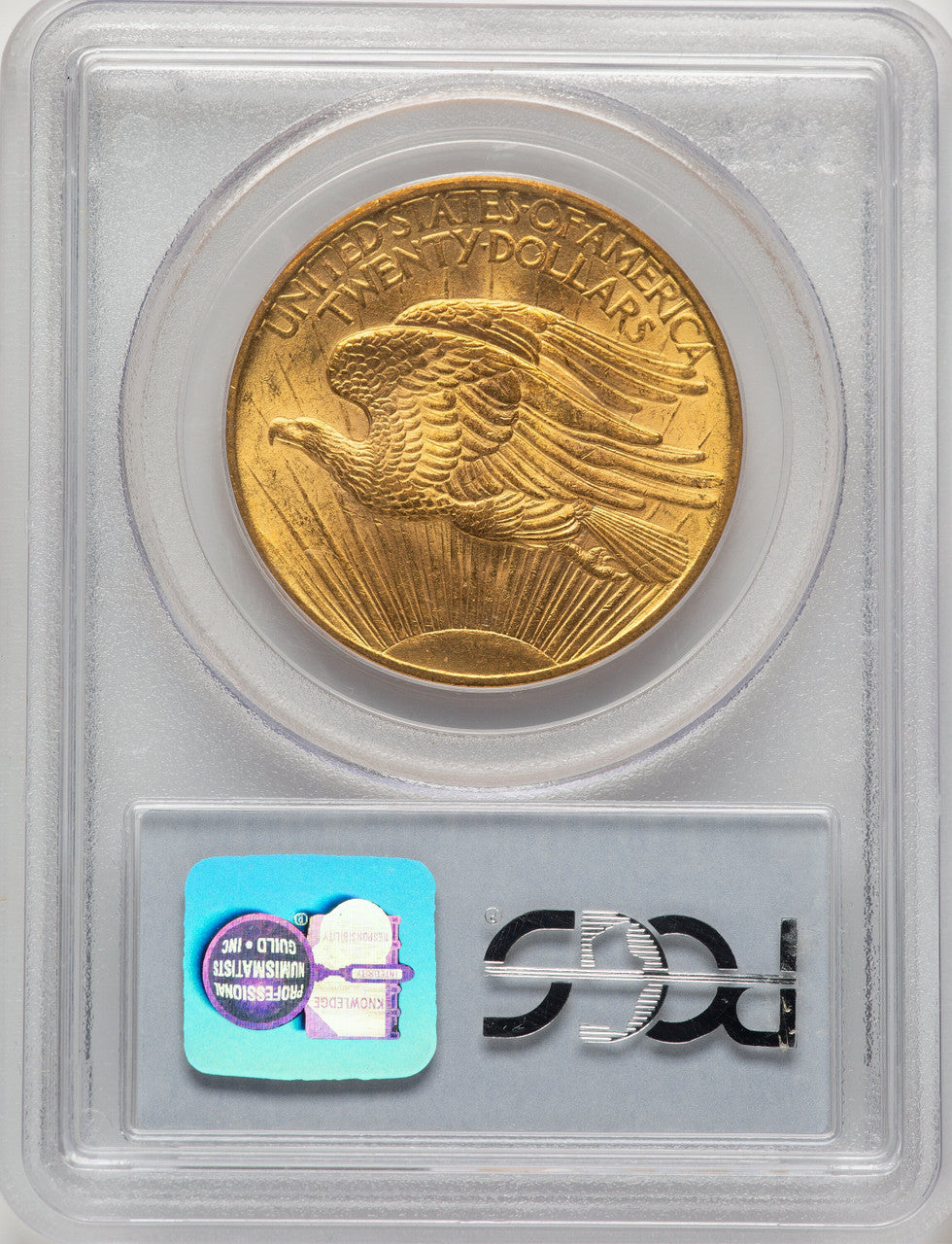 1908 $20 NO MOTTO CAC Saint-Gaudens Double Eagle PCGS MS64 (778032033)