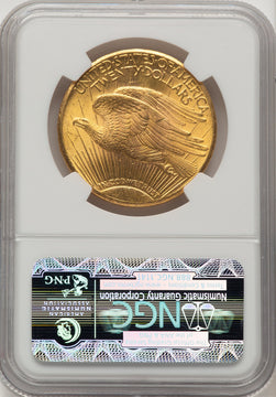 1927 $20 CAC Saint-Gaudens Double Eagle NGC MS63