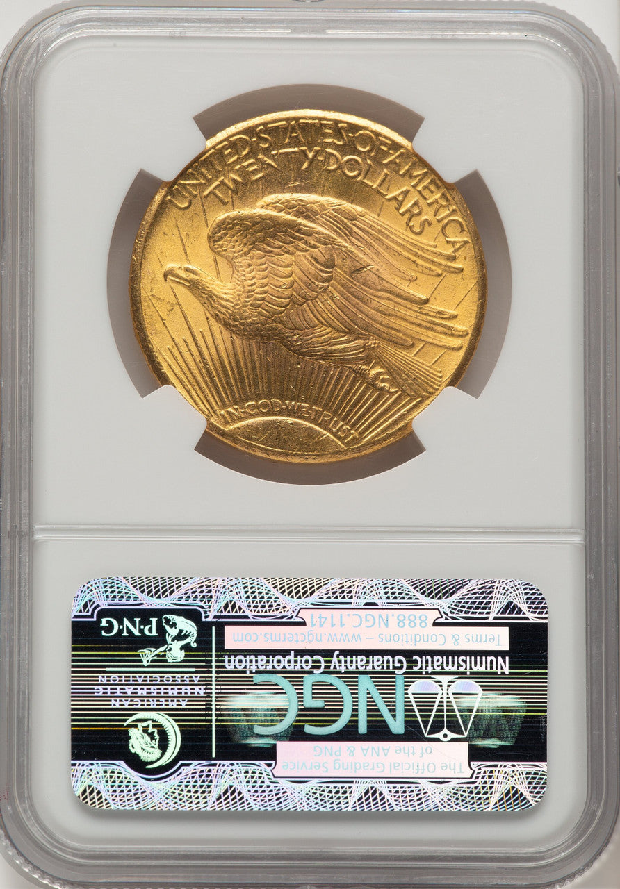 1927 $20 CAC Saint-Gaudens Double Eagle NGC MS63