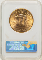 1922 $20 CAC Saint-Gaudens Double Eagle NGC MS63
