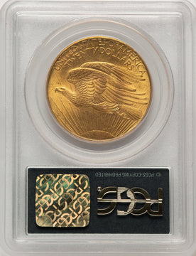 1908 $20 NO MOTTO Saint-Gaudens Double Eagle PCGS MS63