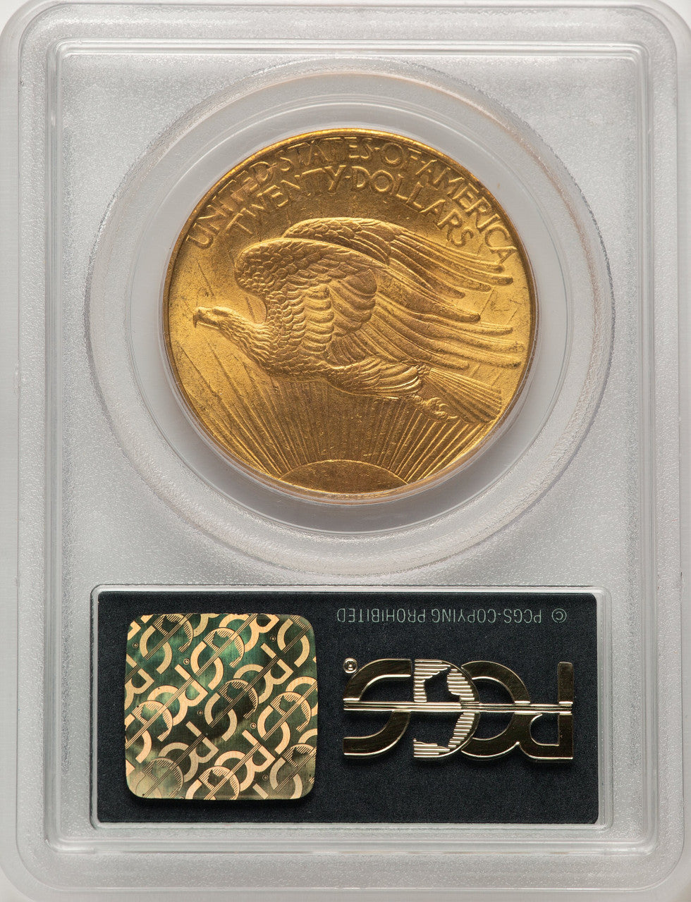 1908 $20 NO MOTTO Saint-Gaudens Double Eagle PCGS MS63