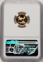 2021-W $5 Tenth Ounce Gold Eagle T-1 First Strike NGC PF70 Ed Moy