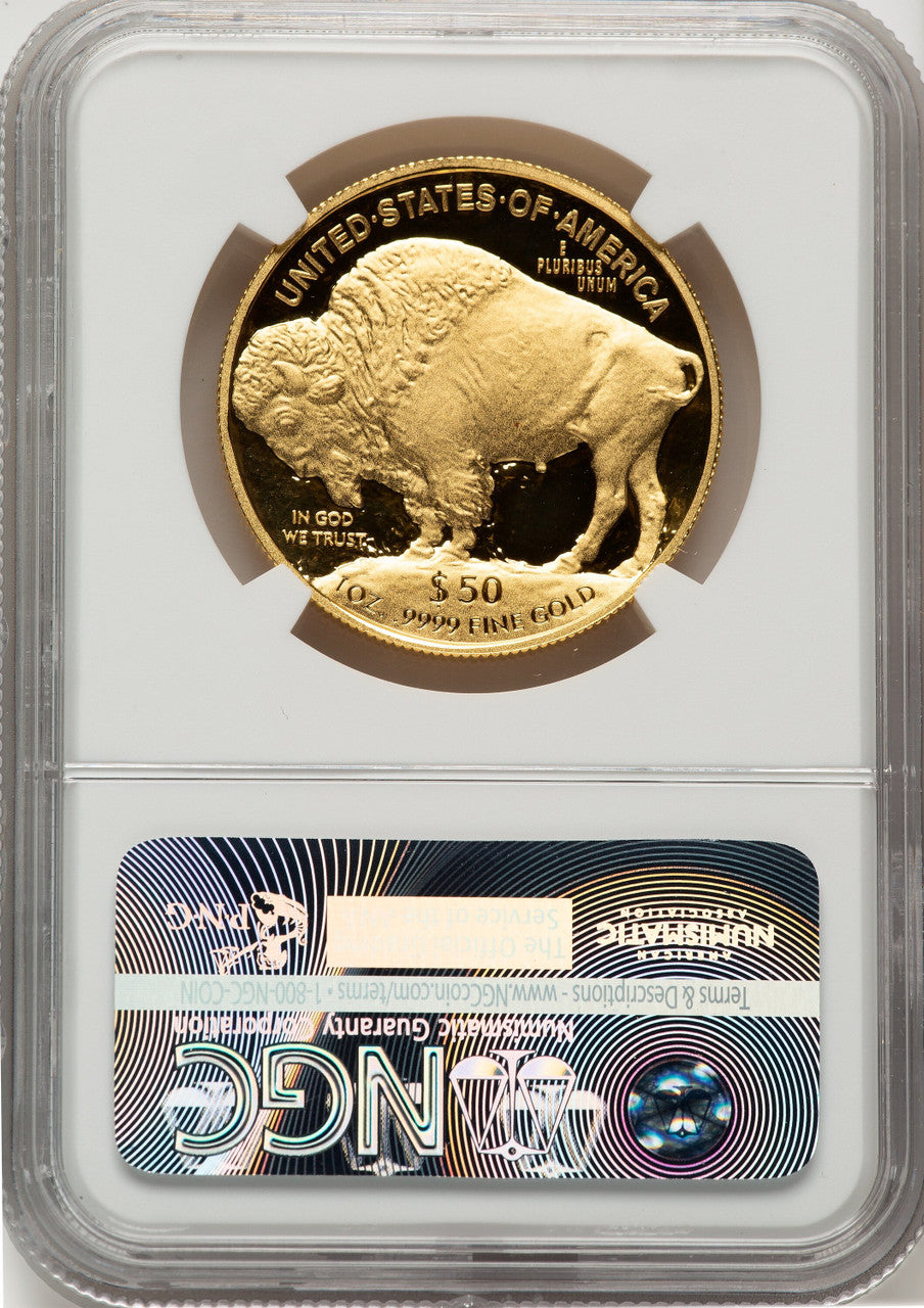 2015-W $50 One-Ounce Gold Buffalo NGC PF70 (777889009)