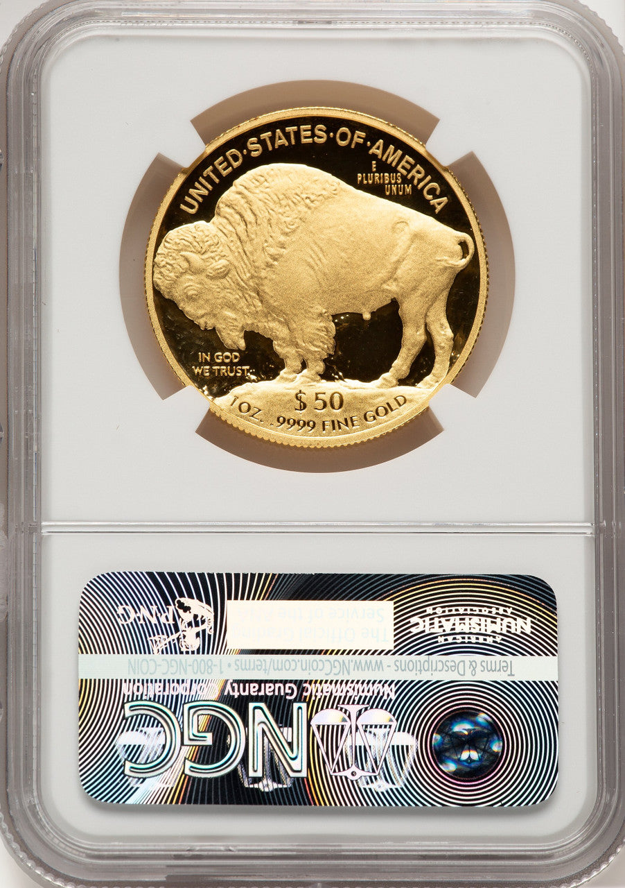 2010-W $50 One-Ounce Gold Buffalo .9999 Fine Gold NGC PF70 (777889004)
