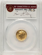 2016-W 10C Mercury Dime 100th Anniversary Gold Centennial FS Modern Commemoratives PCGS MS70 Ed Moy
