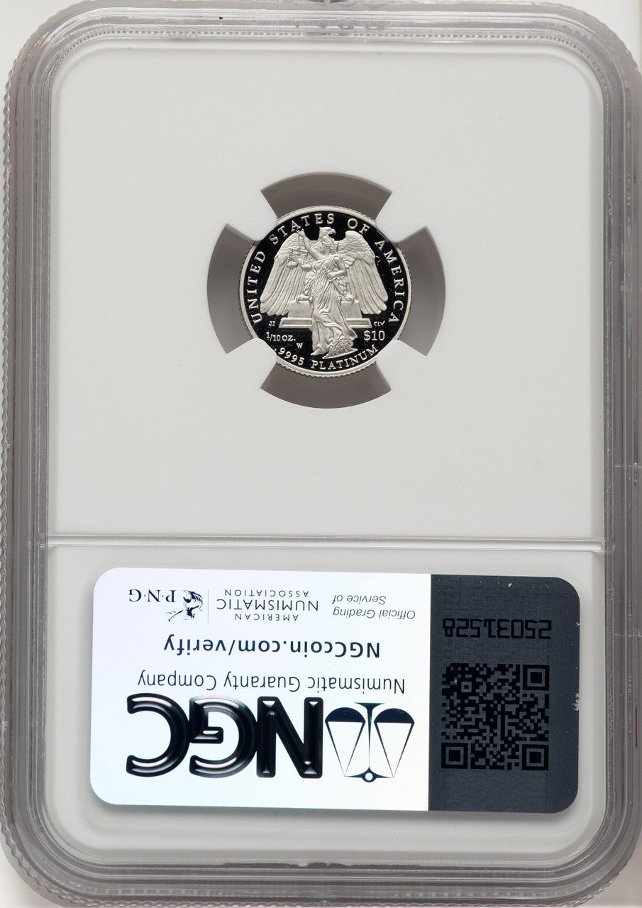 2008-W Platinum American Eagle 4-Coin Set Brown Label NGC PF70