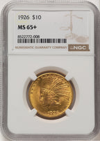 1926 $10 Indian Eagle NGC MS65+