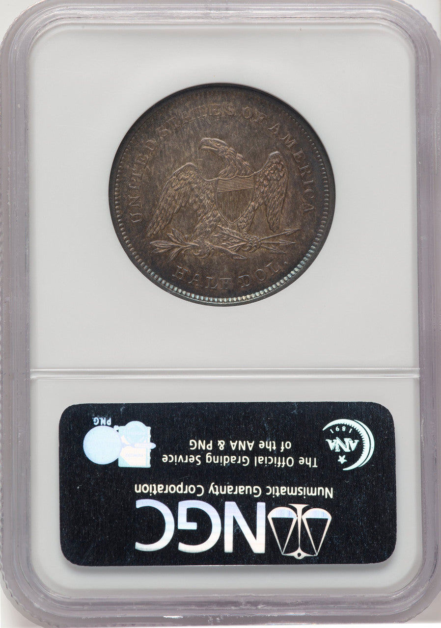 1840 50C Reverse of 1839 Seated Half Dollar NGC MS65