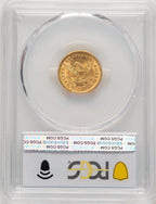 1889 $2.50 Liberty Quarter Eagle PCGS MS64 (507384038)